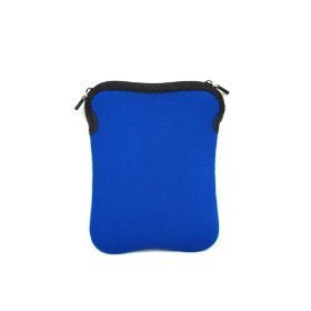 Zip Neoprene Sleeve Bag Case for Apple iPad 3G WiFi - Blue