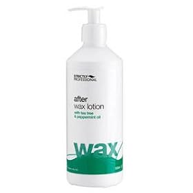STRICTLY PROFESSIONAL AFTER WAX LOTION WITH TEA TREE & PEPPERMINT 500ML
