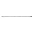 1.5mm CZ Rhodium Plated Tennis Bracelet 7"