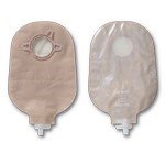 New Image Urostomy 9" Pouch - Color Match: Red - Transparent - Box