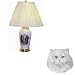 Porcelain Lamp with White Persian Cat
