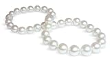 11 x 15mm white Australian south sea cultured pearl necklace 18