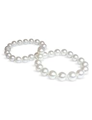 11 x 15mm white Australian south sea cultured pearl necklace 18"