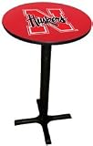 Nebraska Cornhuskers Black Base Game Room Table
