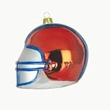 Syracuse Team Glass Helmet 3 Ornament