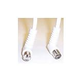 from Aptii Aptii Coaxial Aerial Cable Right Angle Plug to Plug White 2m