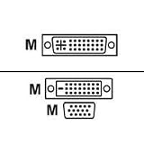 Wyse - DVI adapter - DVI-I (M) - HD-15 (F)