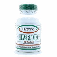 Liverite Liver Aid Dietary Supplement Tablets - 120 Each