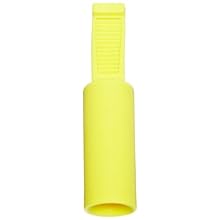 Kapsto 211 ZL 6 x 20 Thermoplastic Polyolefin Elastomer Flexible Grip Cap, Yellow, 5.9 - 7.5 mm Tube OD (Pack of 100)