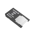 Sandisk M2 (Memory Stick Micro) to PRO DUO Mobile Memory Adapter (Bulk Pack-Memory Card not included)