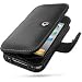 PDair Black Leather Book-Style Case for Apple iPhone 4