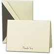 Gold Bordered Thank You Notes