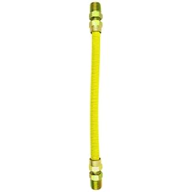 Buy Aviditi 22851AVI Stainless Steel Gas Connector, 3 8-Inch ID 1 2-Inch MIP by 1... by Aviditi now!