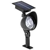 Tools & Hardware : Malibu Solar Plastic Flood Landscape Light with Three White LED's, Black #LZ415