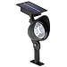 Malibu Solar Plastic Flood Landscape Light with Three White LED's, Black #LZ415