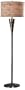 Accolade Antique Brass Floor Lamp With Tan Shade