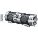 JVC RV-NB10B Kaboom Boombox with Guitar/Mic Input and Wireless FM Transmitter, Black