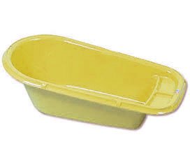 Yellow Plastic Infant Bath Tub