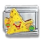 Clearly Charming RETIRED SpongeBob Squarepants As a Christmas Tree Italian Charm