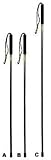 Stoney Point PoleCat Outback Staffs Models: Stoney Point Outback II, 5-Section Folding Staff - 48in. Model F5M48L3L