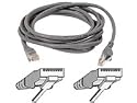Belkin A3L791-S 50-Foot RJ45 CAT 5e Snagless Molded Patch Cable (Gray)