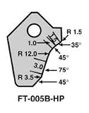 FT-005B-HP Valve Seat Cutter Blade