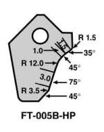 FT-005B-HP Valve Seat Cutter Blade