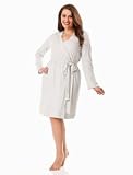 Motherhood Maternity: Web Only Plus Size Long Sleeve Scoop Neck Empire Waist Nursing Nightgown And Robe