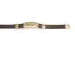 Nice 8.5" Highly Polished Surgical Stainless Steel and Rubber Men's Bracelet