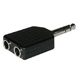 6.3mm STEREO MALE to DUAL 6.3mm STEREO FEMALE ADAPTER