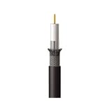 500FT RG6/U DUAL SHIELD IN-WALL COAXIAL CABLE - BLACK