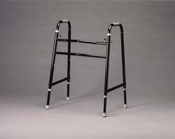 Extra Wide Universal Double Button Folding Walker 650lb Cap - 1/Ea