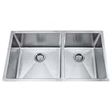 Kraus Kitchen Sink Square Vessel Sink KHU-103R3-33: 32.75L x 19W x 10H