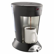 My Cafe Pour-Over Commercial Grade Coffee/Tea Pod Brewer, Stainless Steel, Black