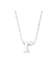 Silvertone Initial R Pendant Necklace