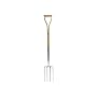Faithfull Stainless Steel Border Fork - Ash Shaft Yd