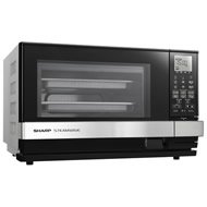 Sharp Black SteamWave Oven w/ Silver Handle