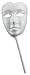 Party Blank Unisex Stick Mask