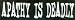 Infamous Network - Apathy Is Deadly - Mini Stickers 1.5 in x 5.5 in