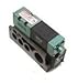 Numatics 152SA425M000061 Mark 15 Single Solenoid 2 Pos/4 Way Valve w/Man Block 1/4 NPTF 24 VDC Plug-in w/Lt/Spr Ret/Non-Lkg OR/Spd Ctl