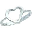 Sterling Silver Heart Promise Ring Sz 7