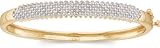 5/8ctw Princess Cut Pyramid Diamond Bangle