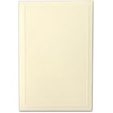 100 Embossed Border Flat Cards