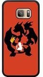 Genuine Samung Galaxy S7 Charmander Pokemon Black Phone Case