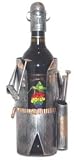 Kitchen & Housewares : Decorative Metal Wine Holder Figurine - Golfer
