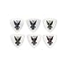 Acetal Polmer Pick Rounded Triangle 12 Pack .63mm
