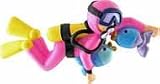 3911 Scuba Diver Female personalize Christmas ornament
