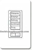 Lutron RALB-5W-RL 5-button with Raise/Lower Large Button Master Controls (Wall-Mounted)