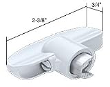 C.R. LAURENCE H3892 CRL White Universal T-Crank Window Handle