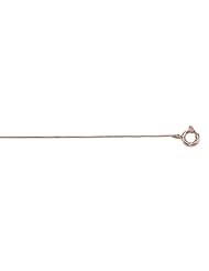 10K Rose Gold 20" 0.45mm Polish Box Chain With Spring Ring Clasp